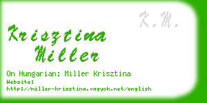 krisztina miller business card